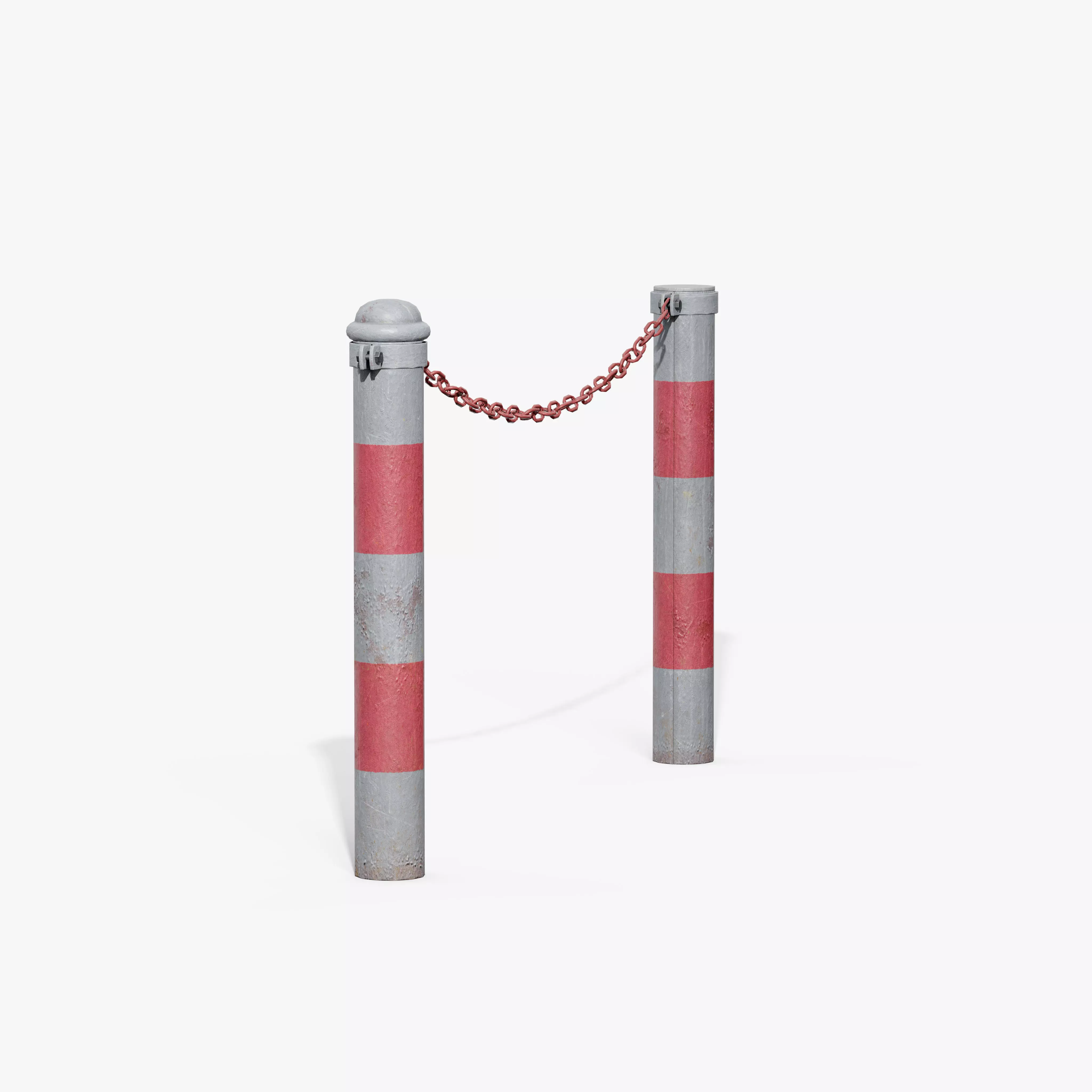 Chain Barrier C Low-poly 3D model_2