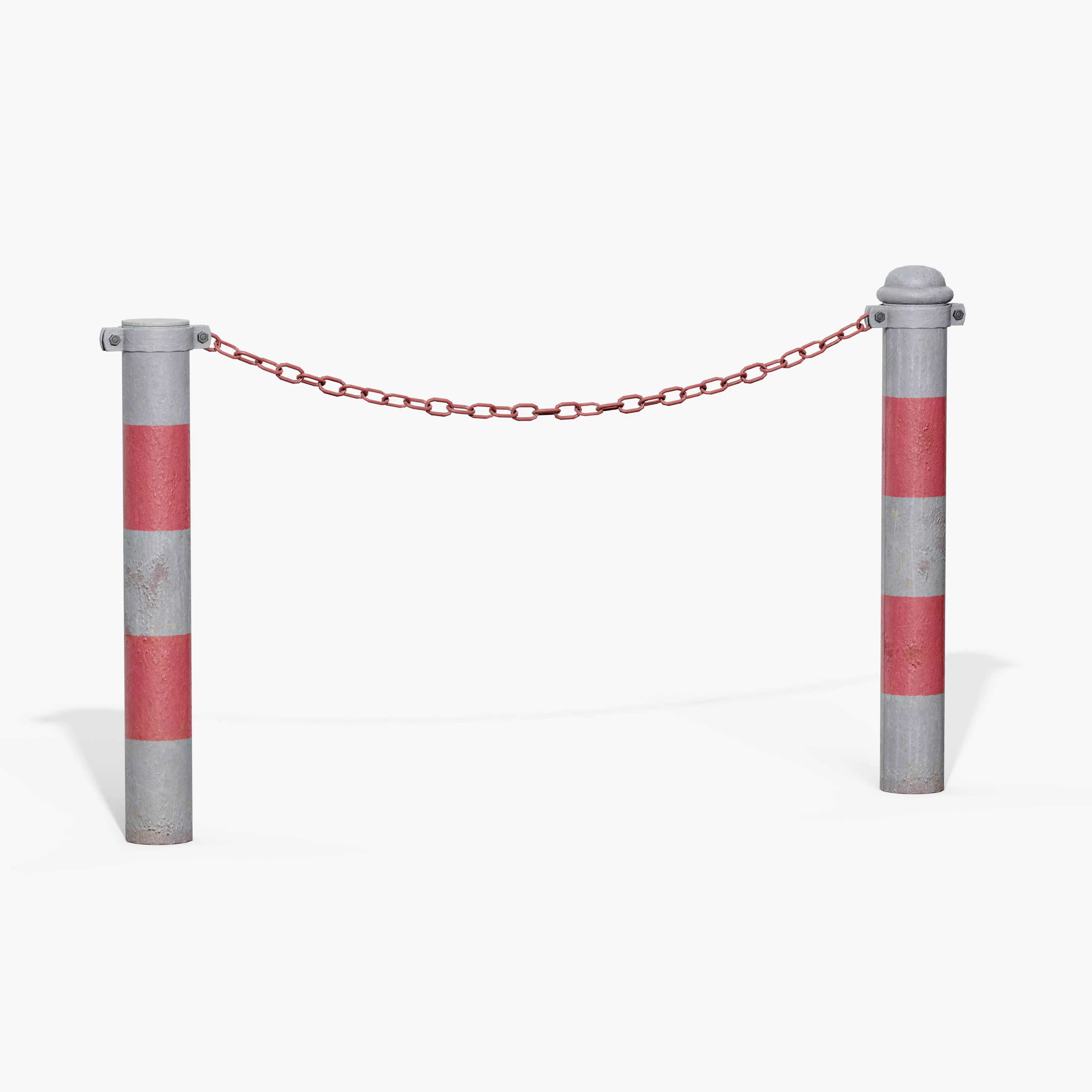 Chain Barrier C Low-poly 3D model_5
