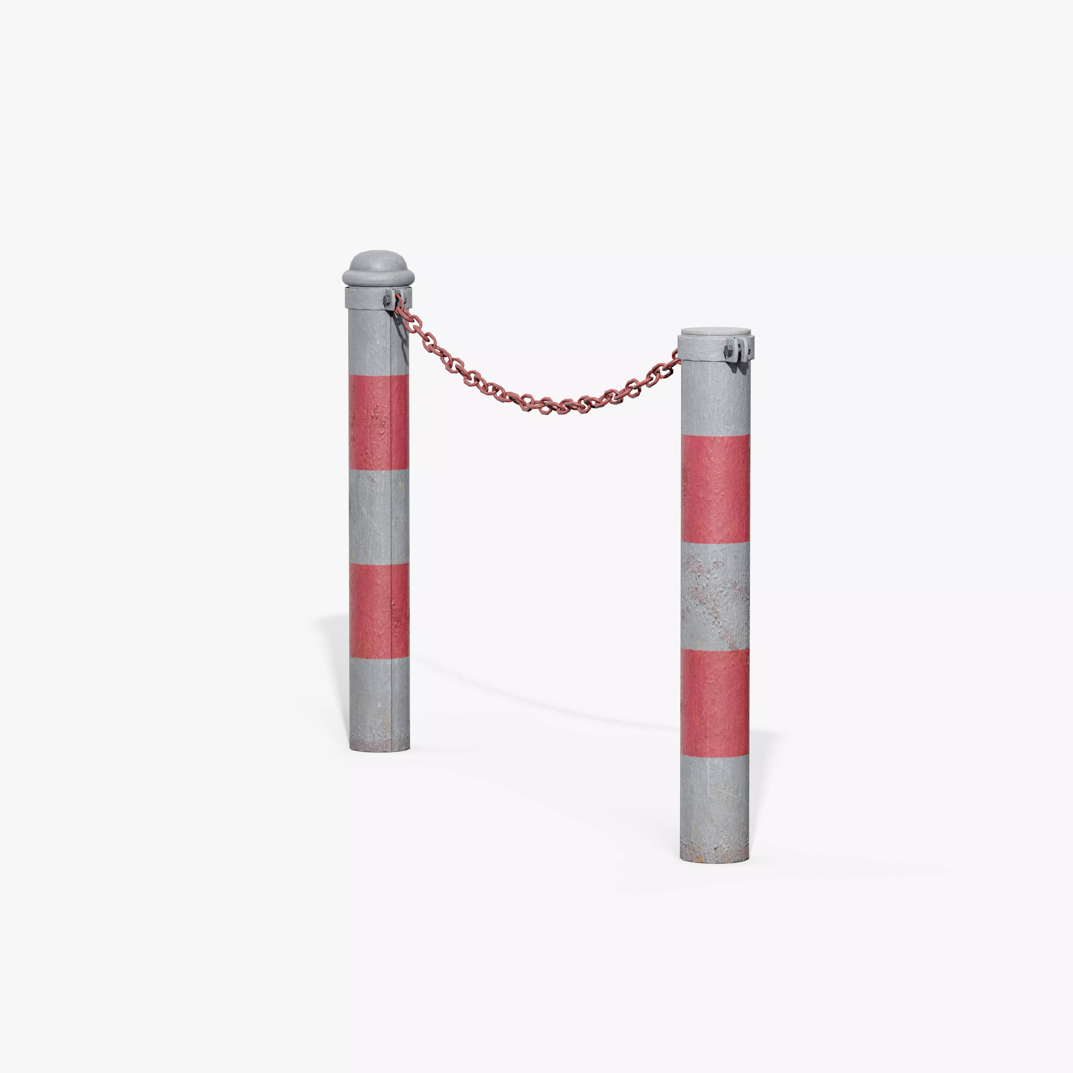 Chain Barrier C Low-poly 3D model_7