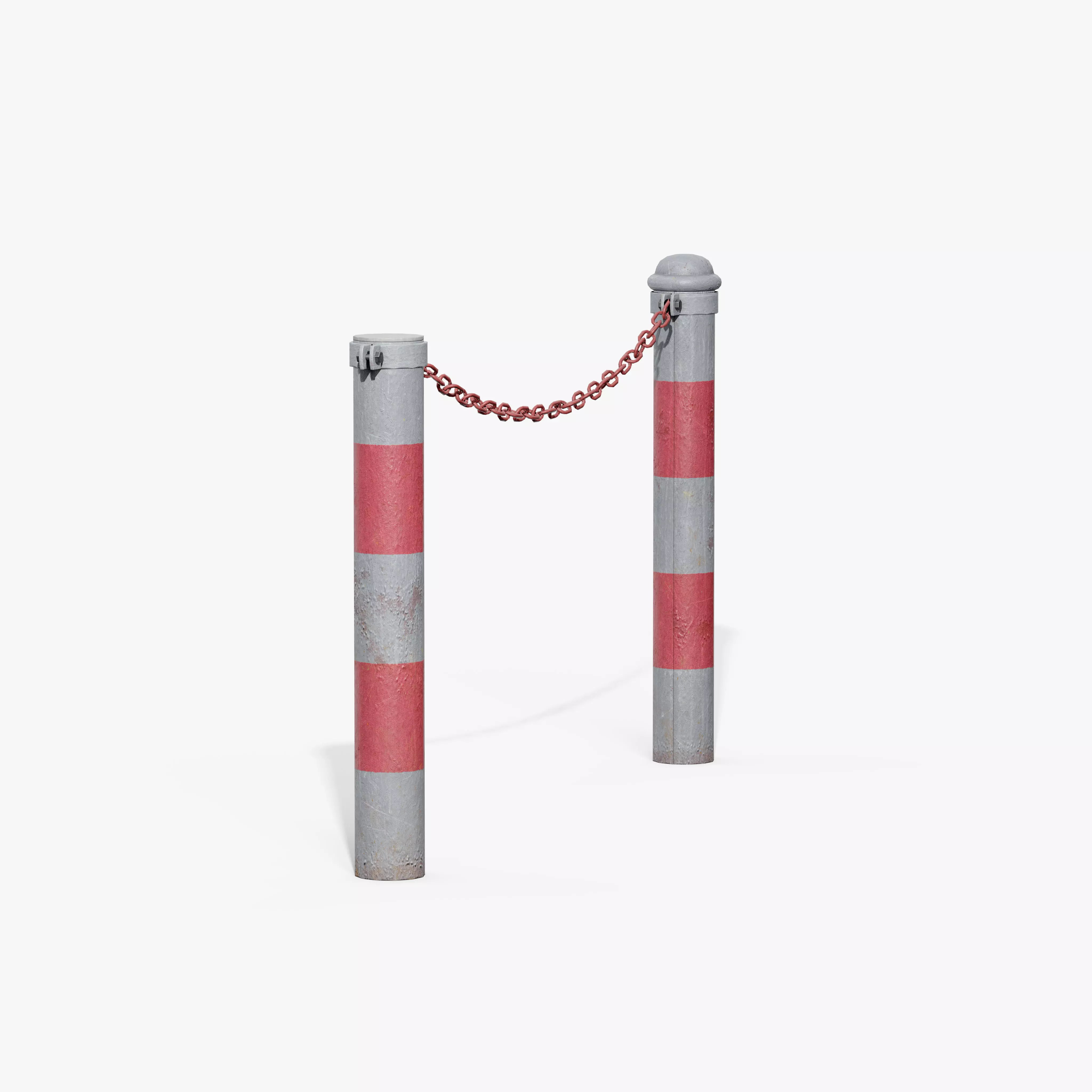 Chain Barrier C Low-poly 3D model_6