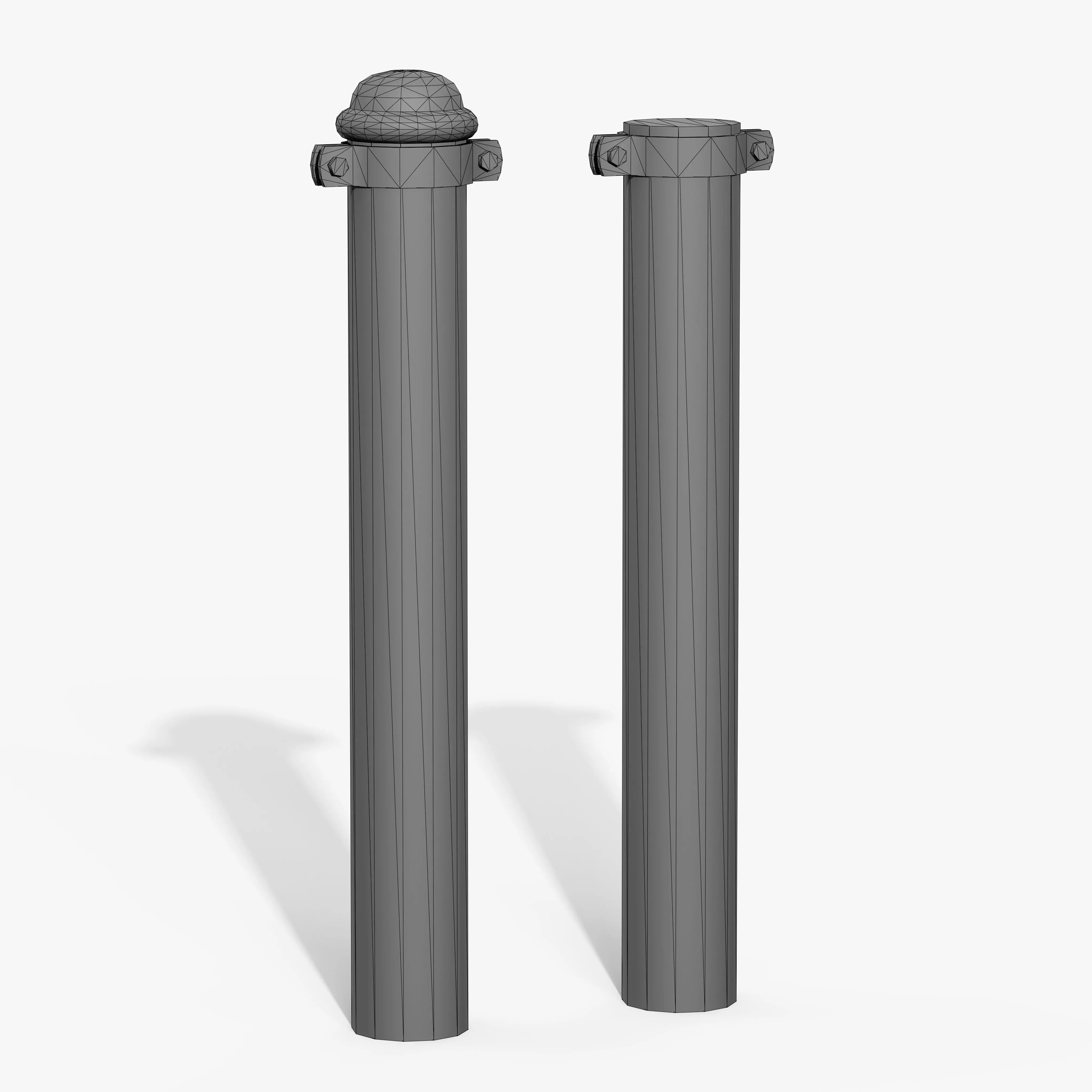Chain Barrier C Low-poly 3D model_12