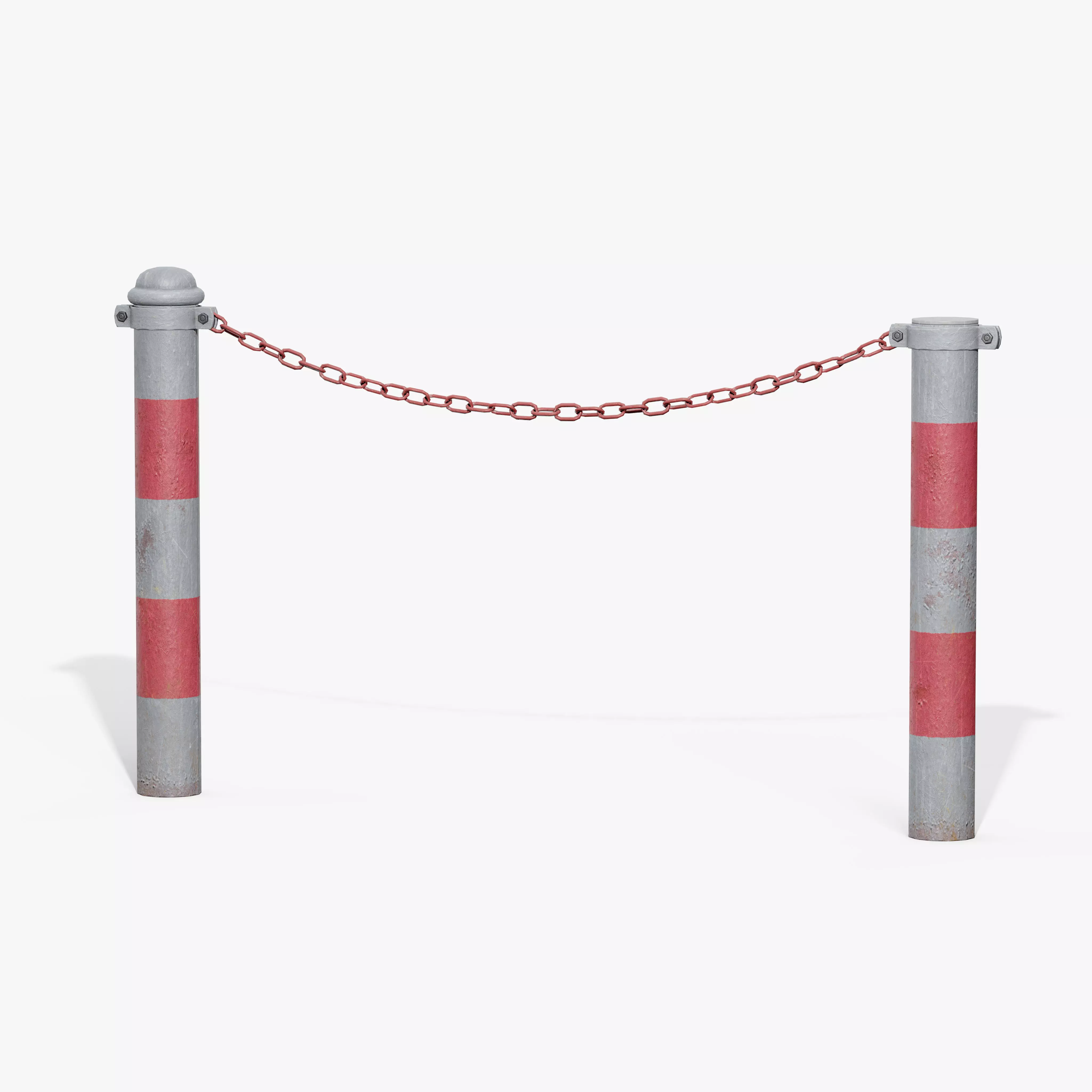 Chain Barrier C Low-poly 3D model_8
