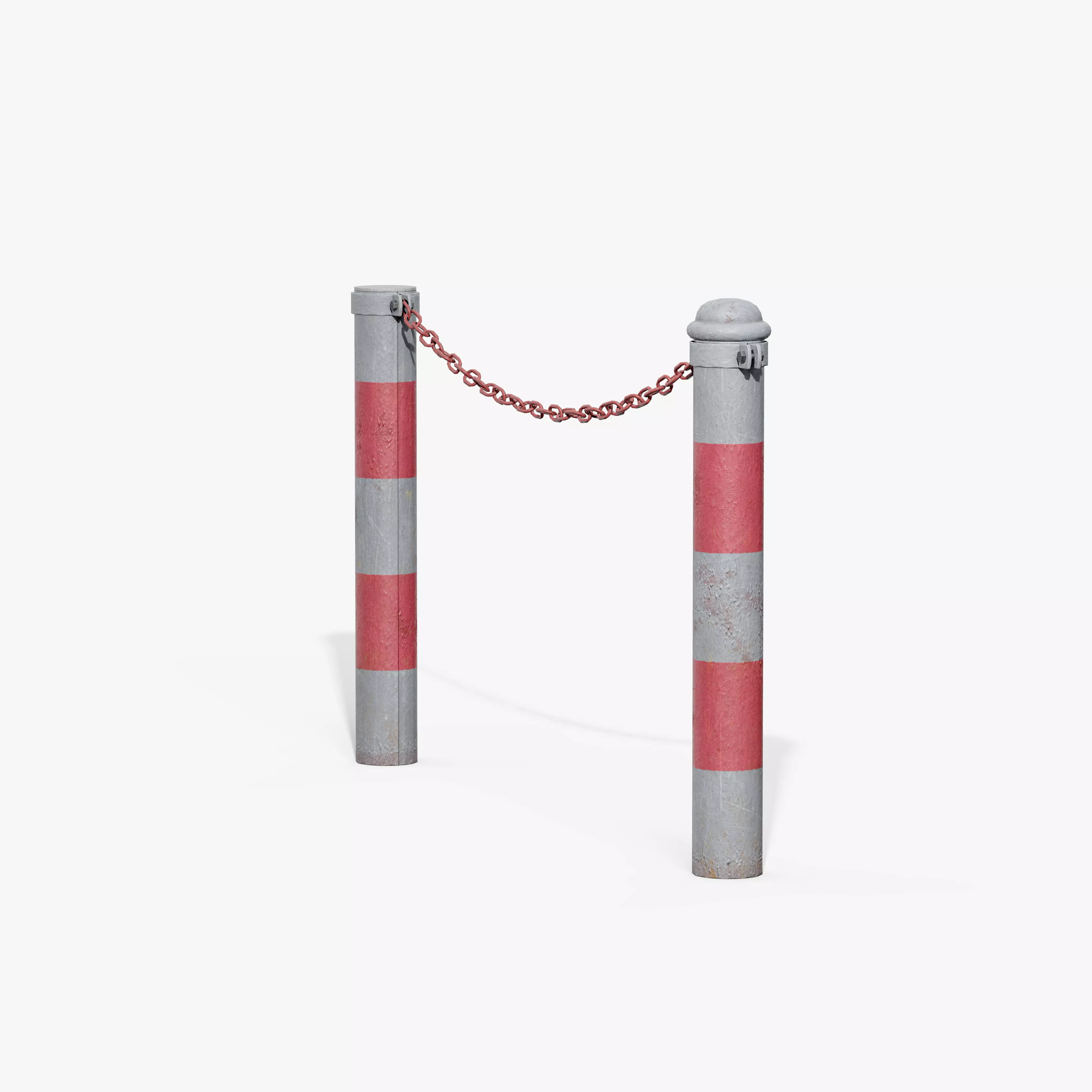 Chain Barrier C Low-poly 3D model_3