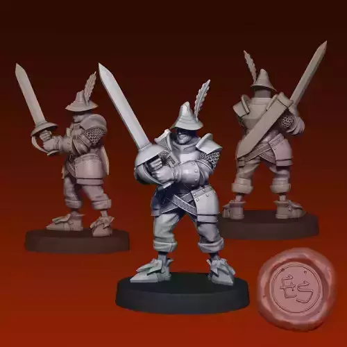 Adelbert Steiner - Final Fantasy IX - 32mm Miniature