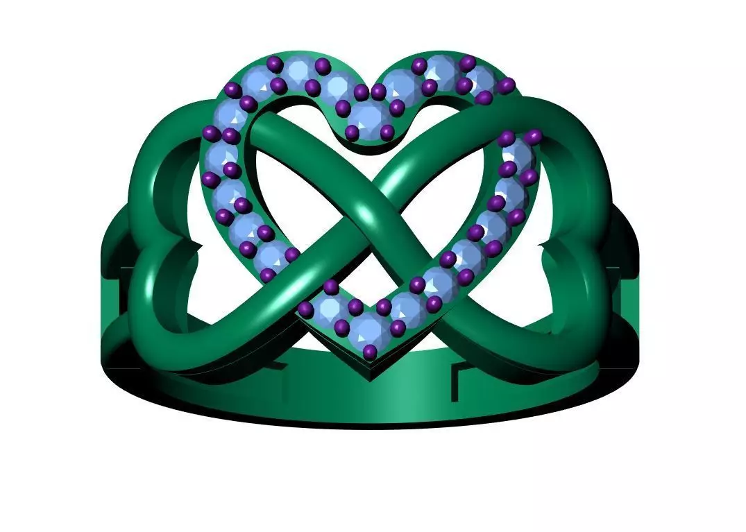 Solitaire ring 3D print model_11