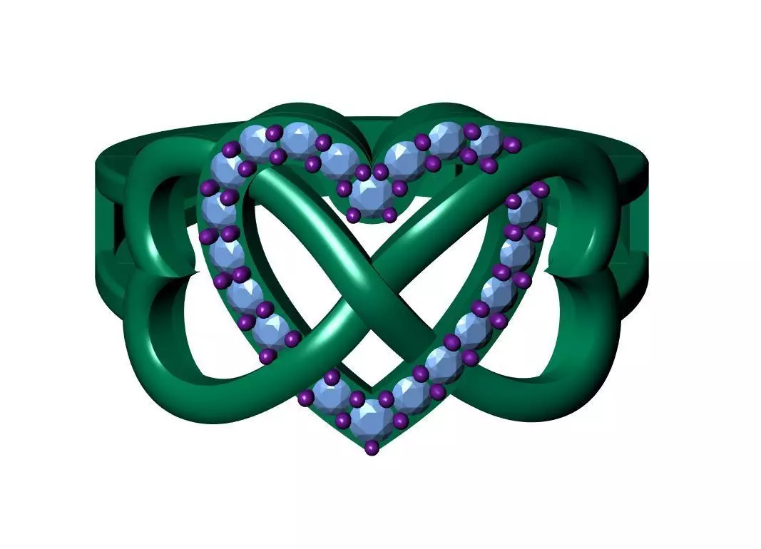 Solitaire ring 3D print model_10