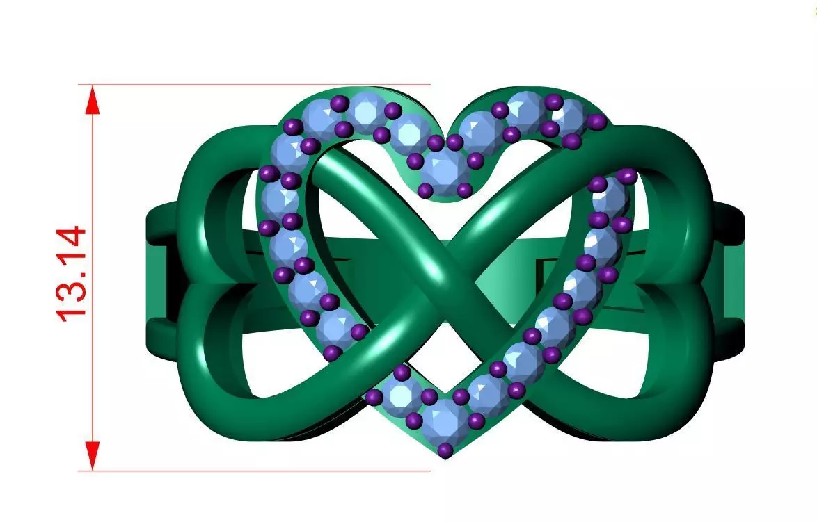 Solitaire ring 3D print model_9