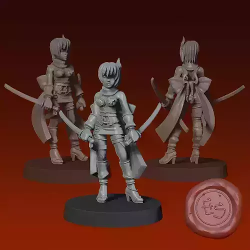 Ayane - Ninja Gaiden 2 - 32mm Miniature