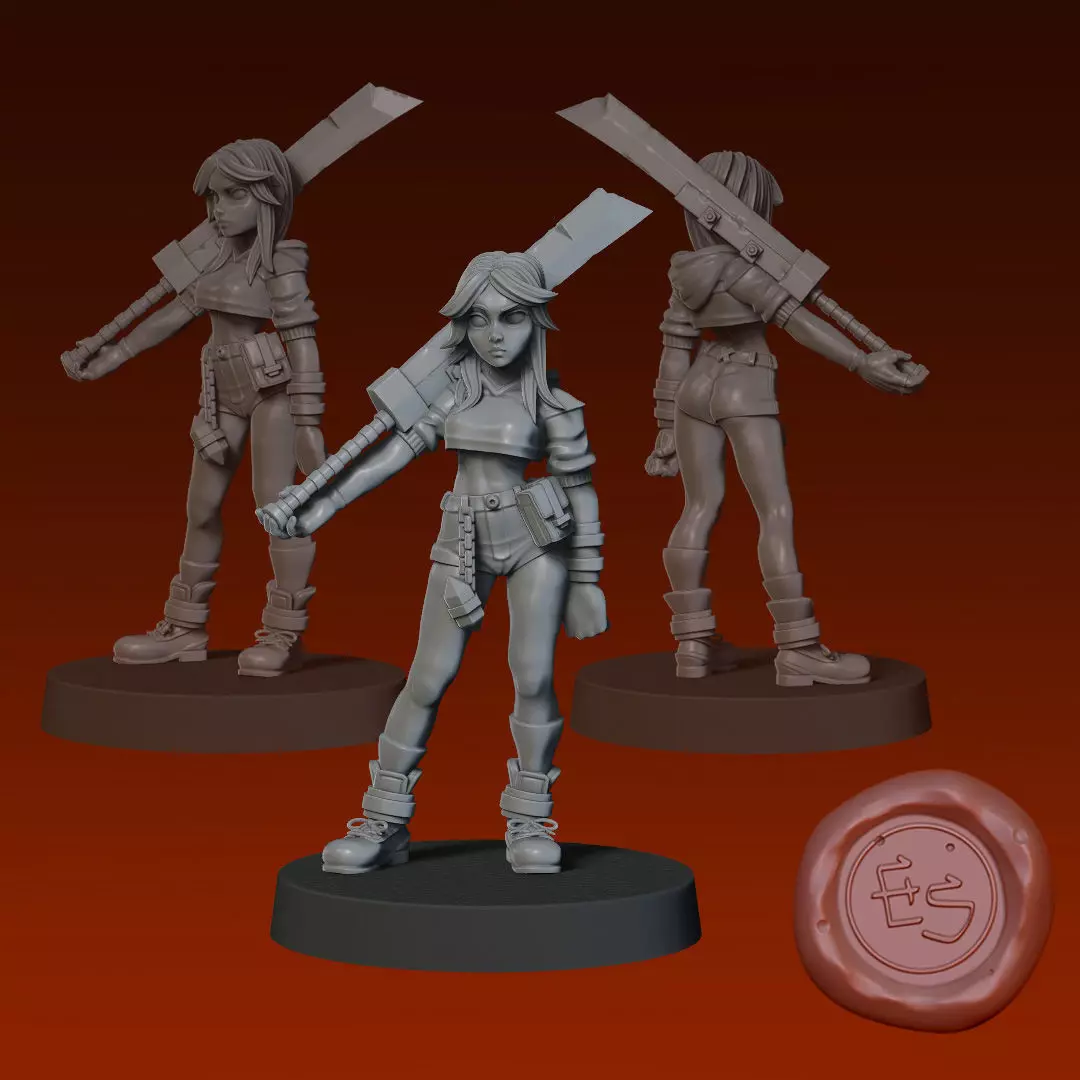 Dawn - Heroine - 32mm Miniature Free 3D print model