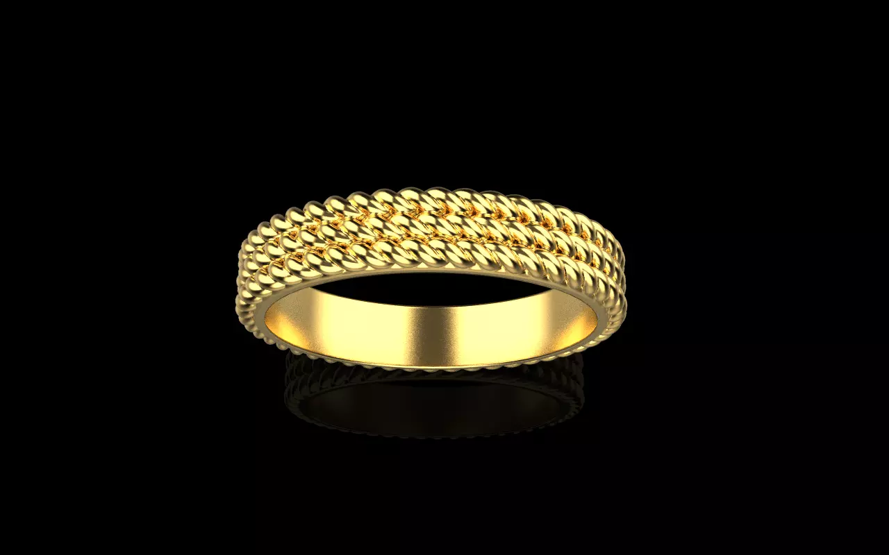 Rope ring model 1413 3D print model_10