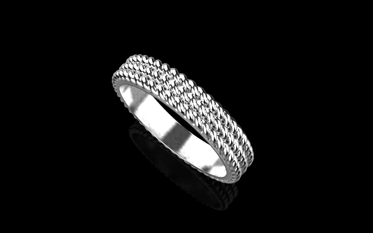 Rope ring model 1413 3D print model_27