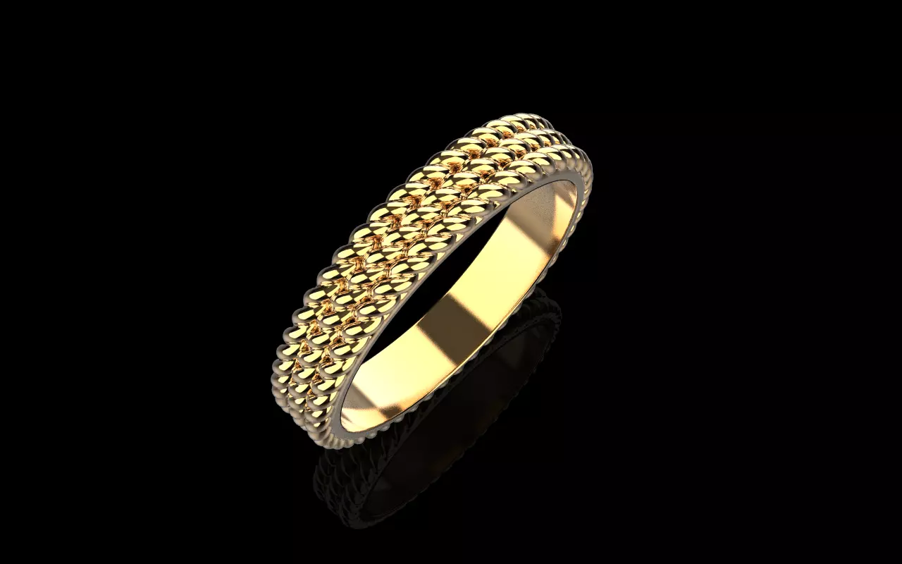 Rope ring model 1413 3D print model_17