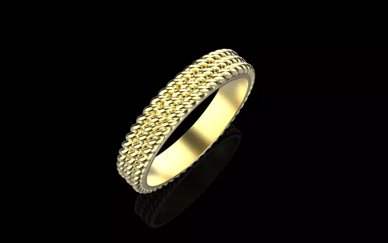 Rope ring model 1413 3D print model_16