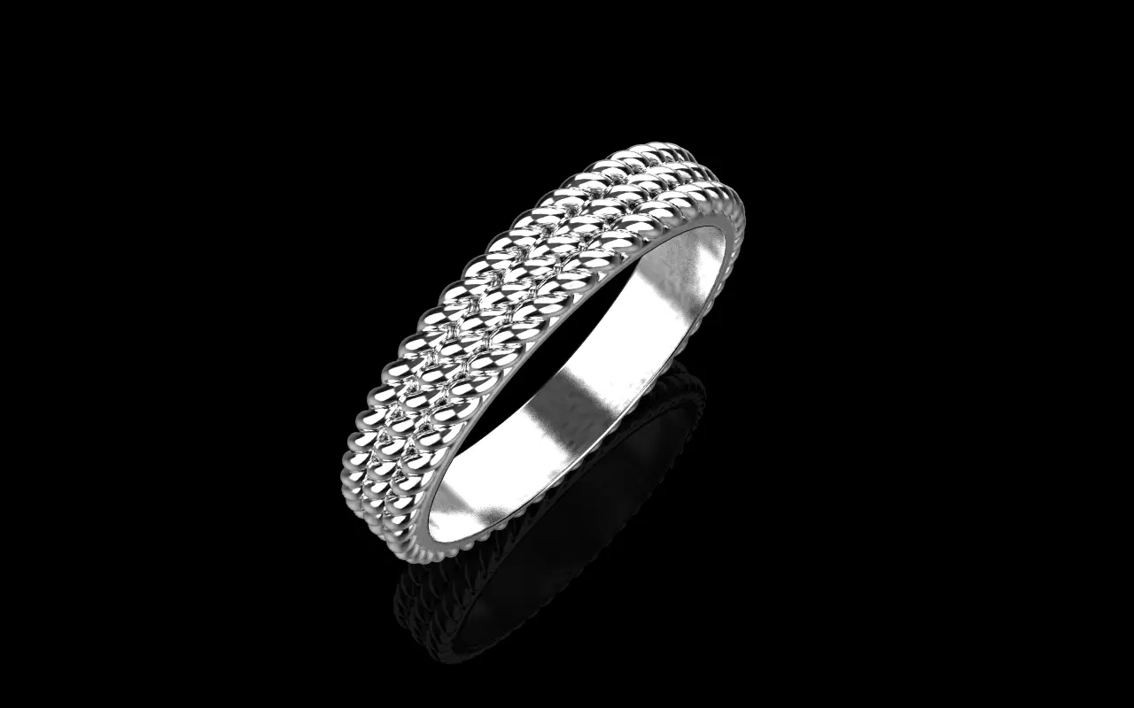 Rope ring model 1413 3D print model_21