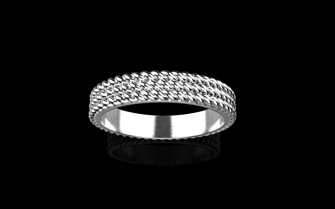 Rope ring model 1413 3D print model_15