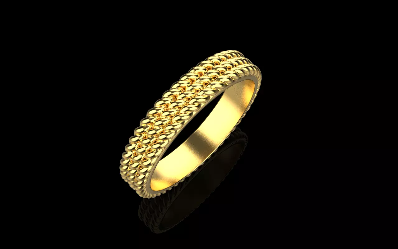 Rope ring model 1413 3D print model_1