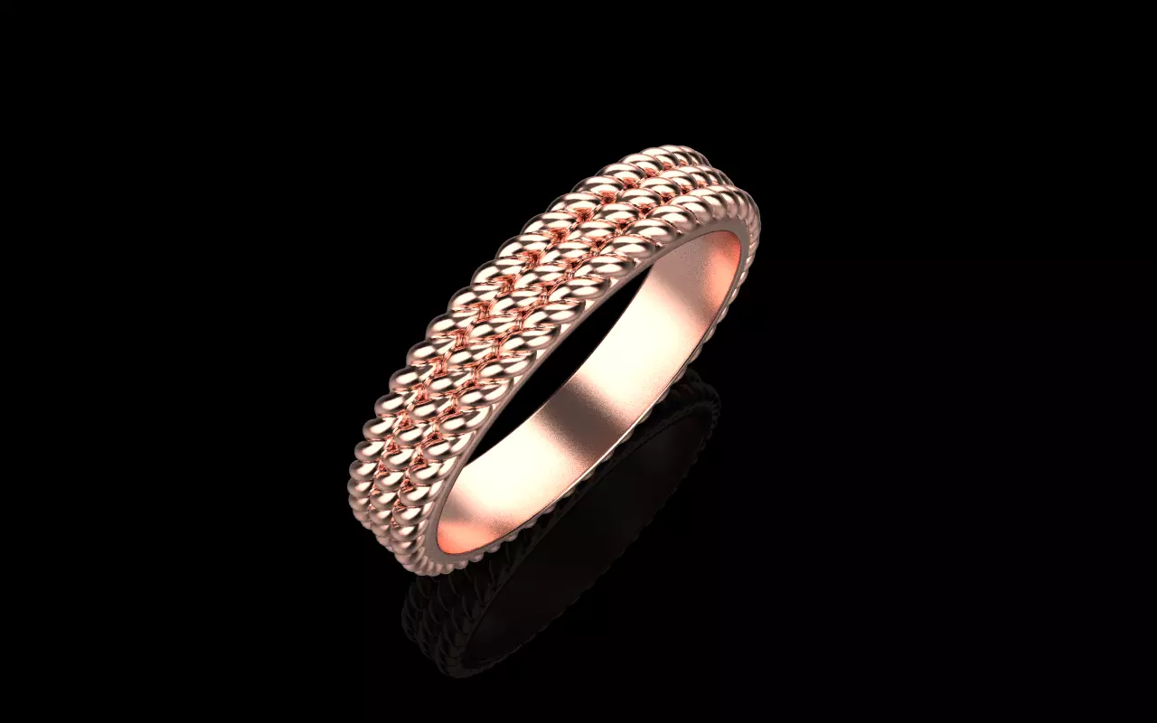Rope ring model 1413 3D print model_19
