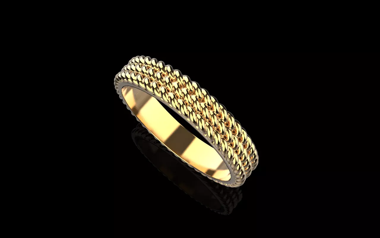 Rope ring model 1413 3D print model_23
