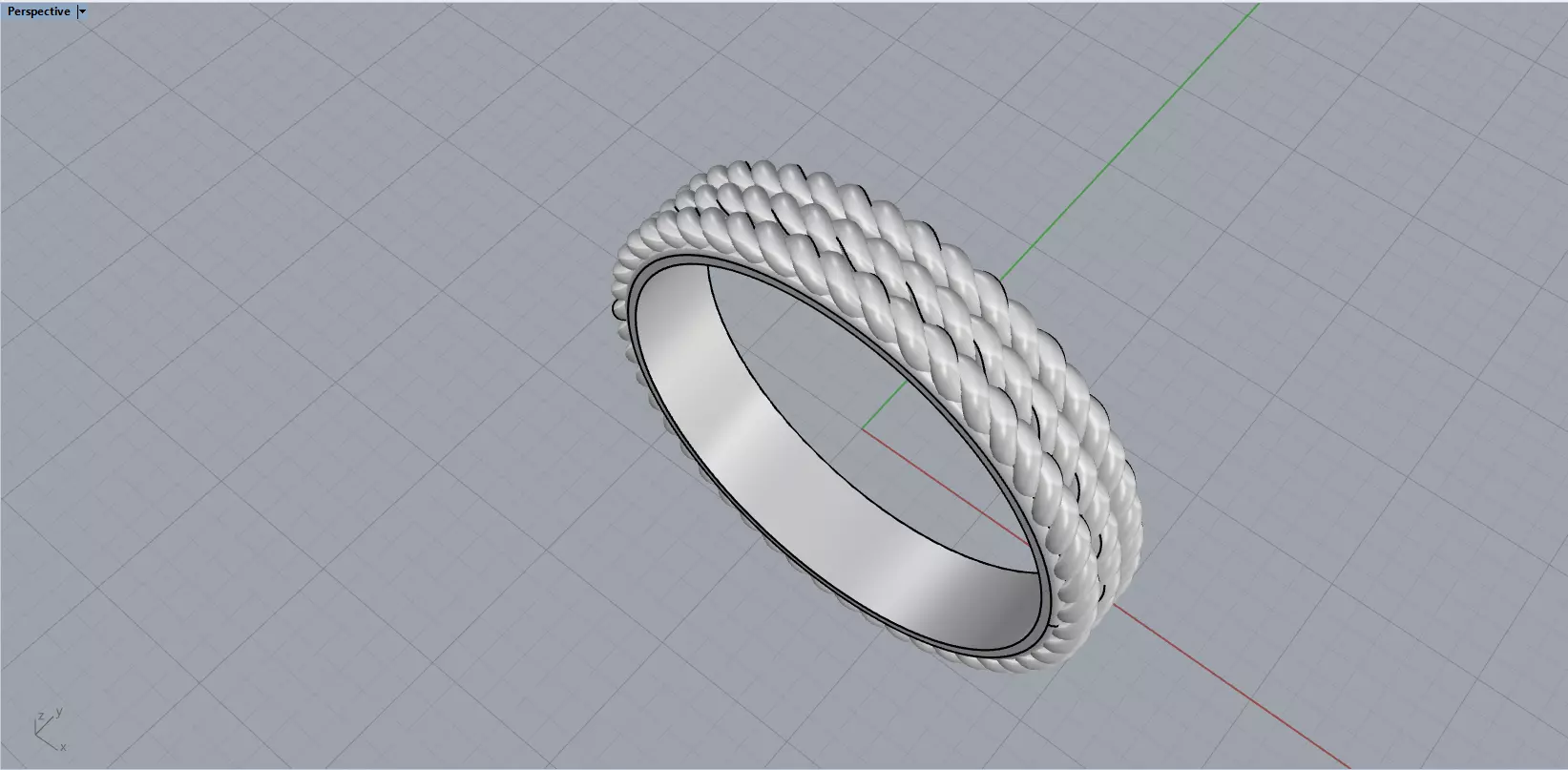 Rope ring model 1413 3D print model_9