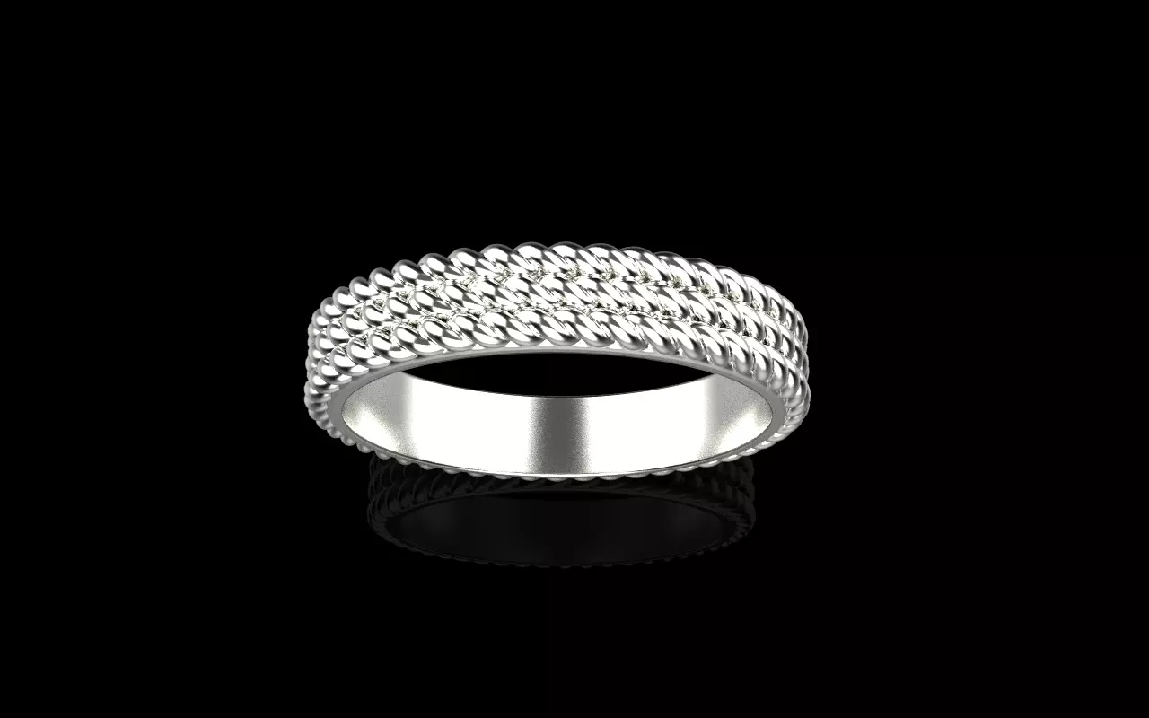 Rope ring model 1413 3D print model_14