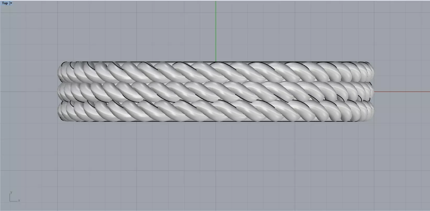 Rope ring model 1413 3D print model_5