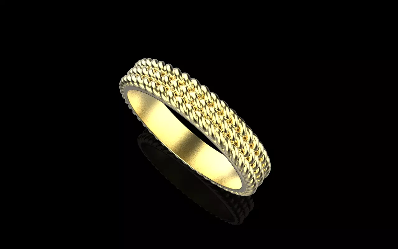 Rope ring model 1413 3D print model_22