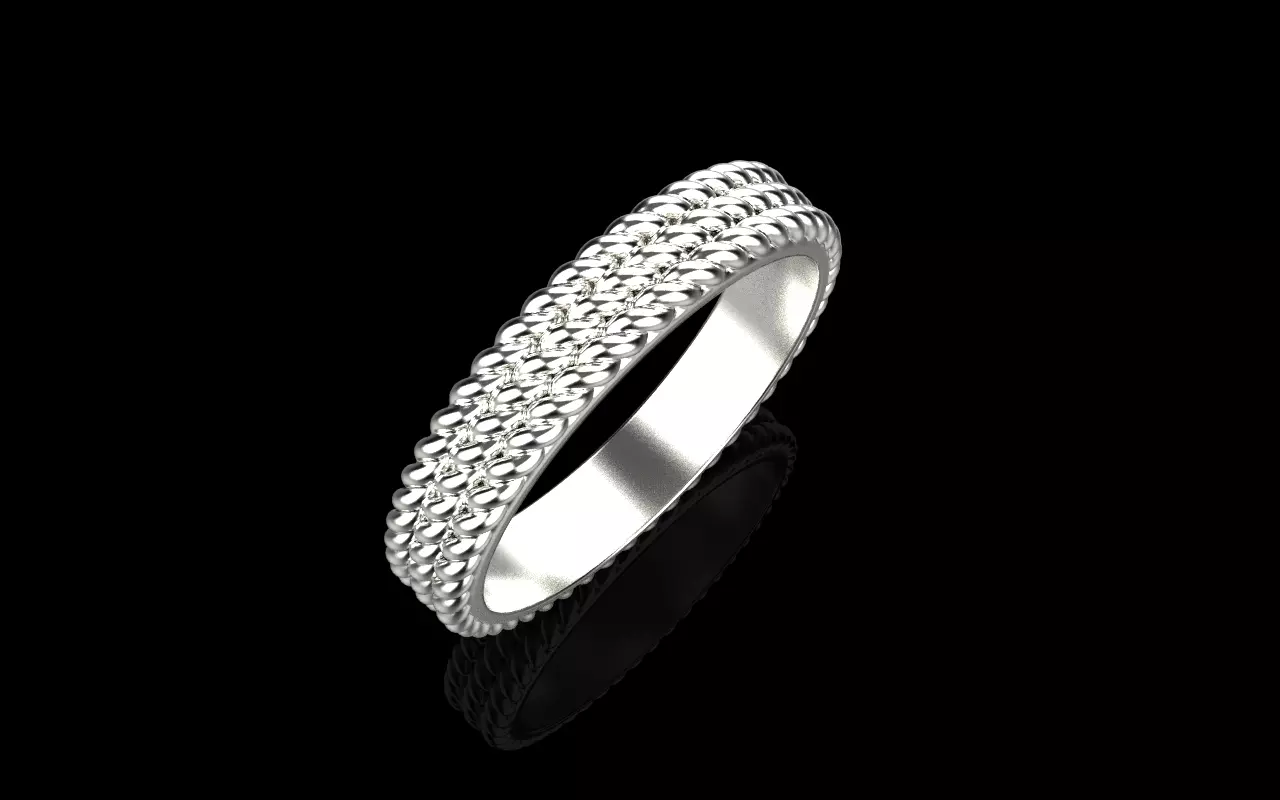 Rope ring model 1413 3D print model_20
