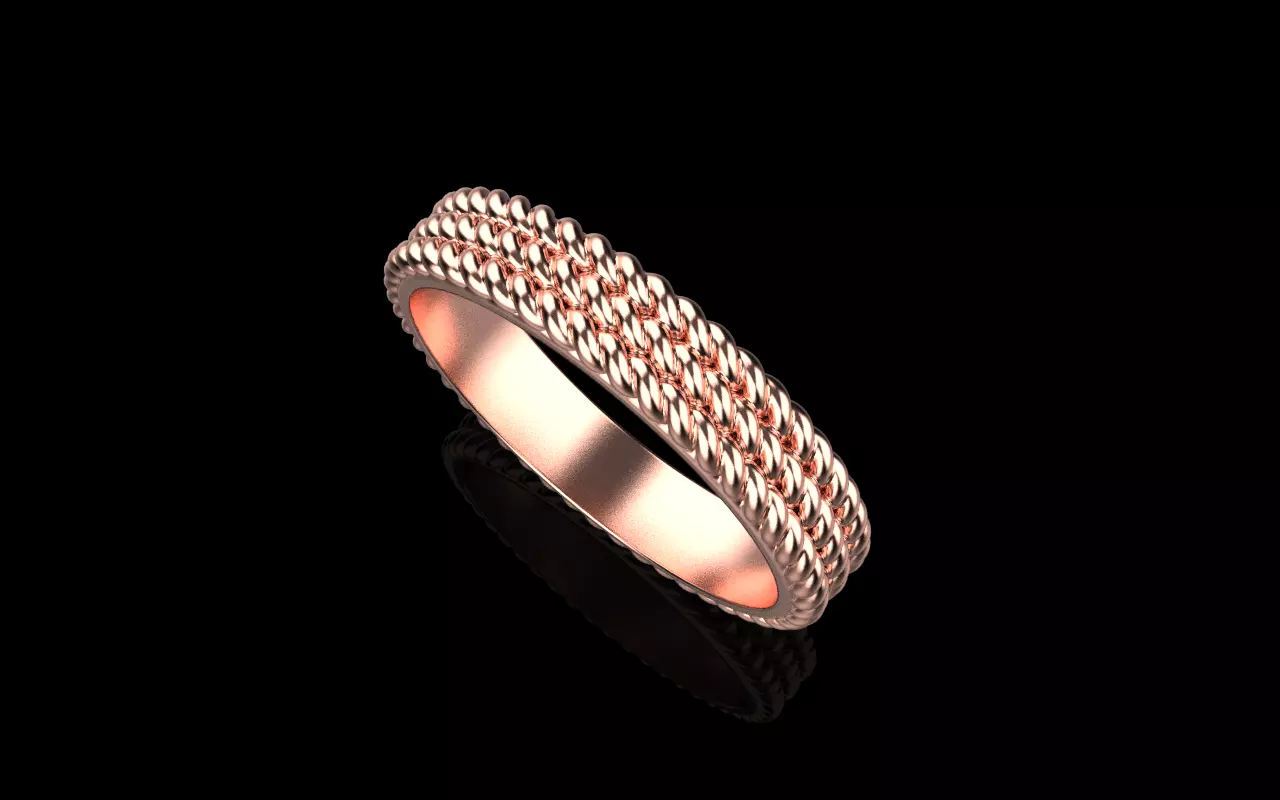Rope ring model 1413 3D print model_25