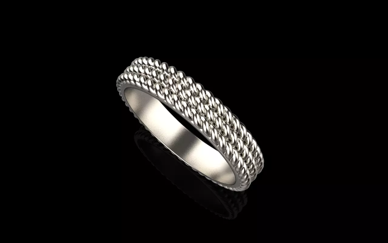 Rope ring model 1413 3D print model_24