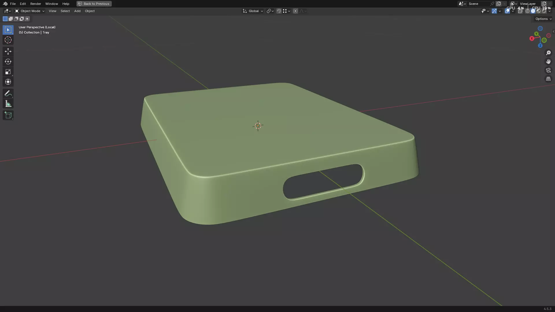 Plastic Tray 3D print model_20