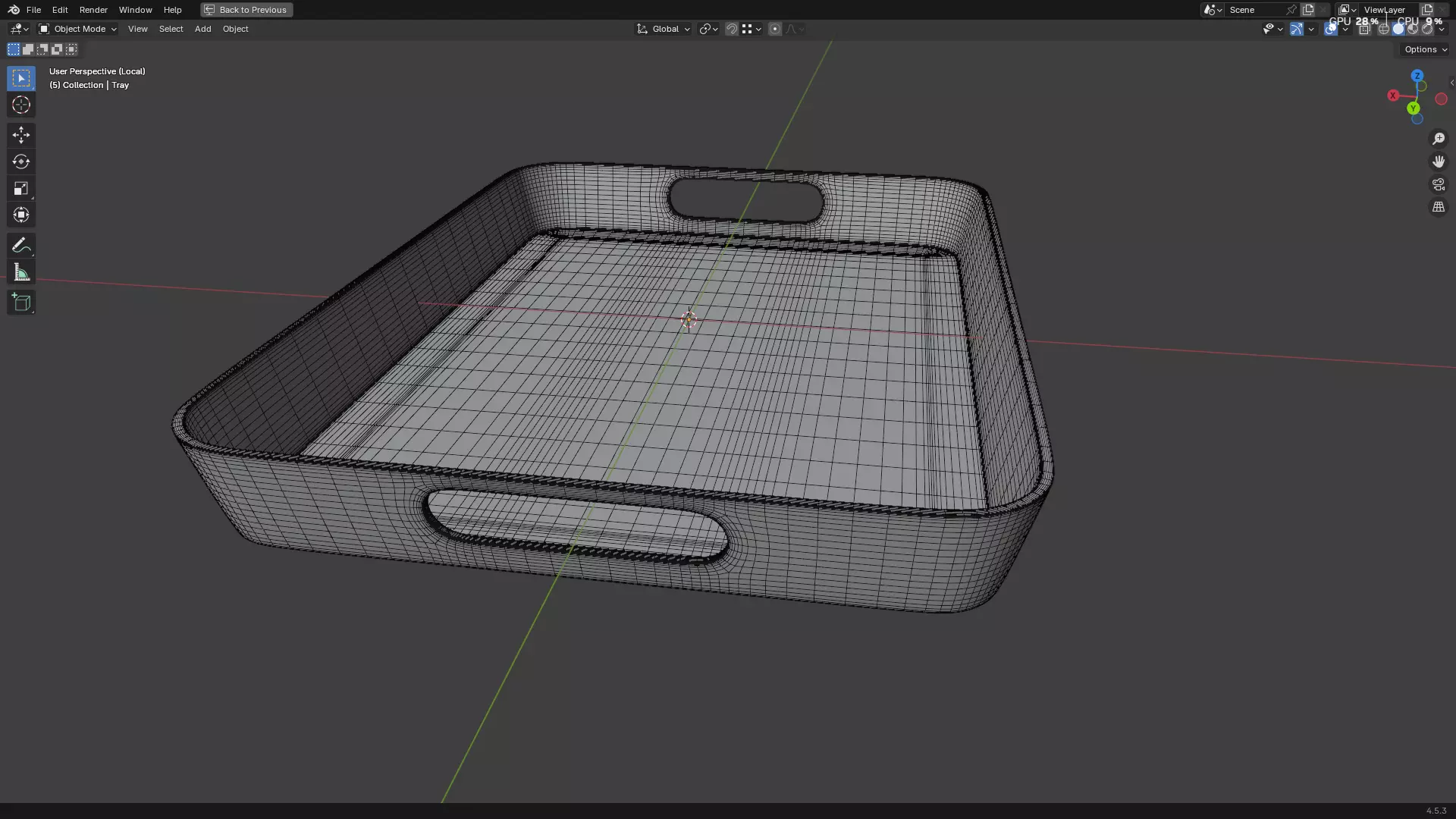 Plastic Tray 3D print model_23