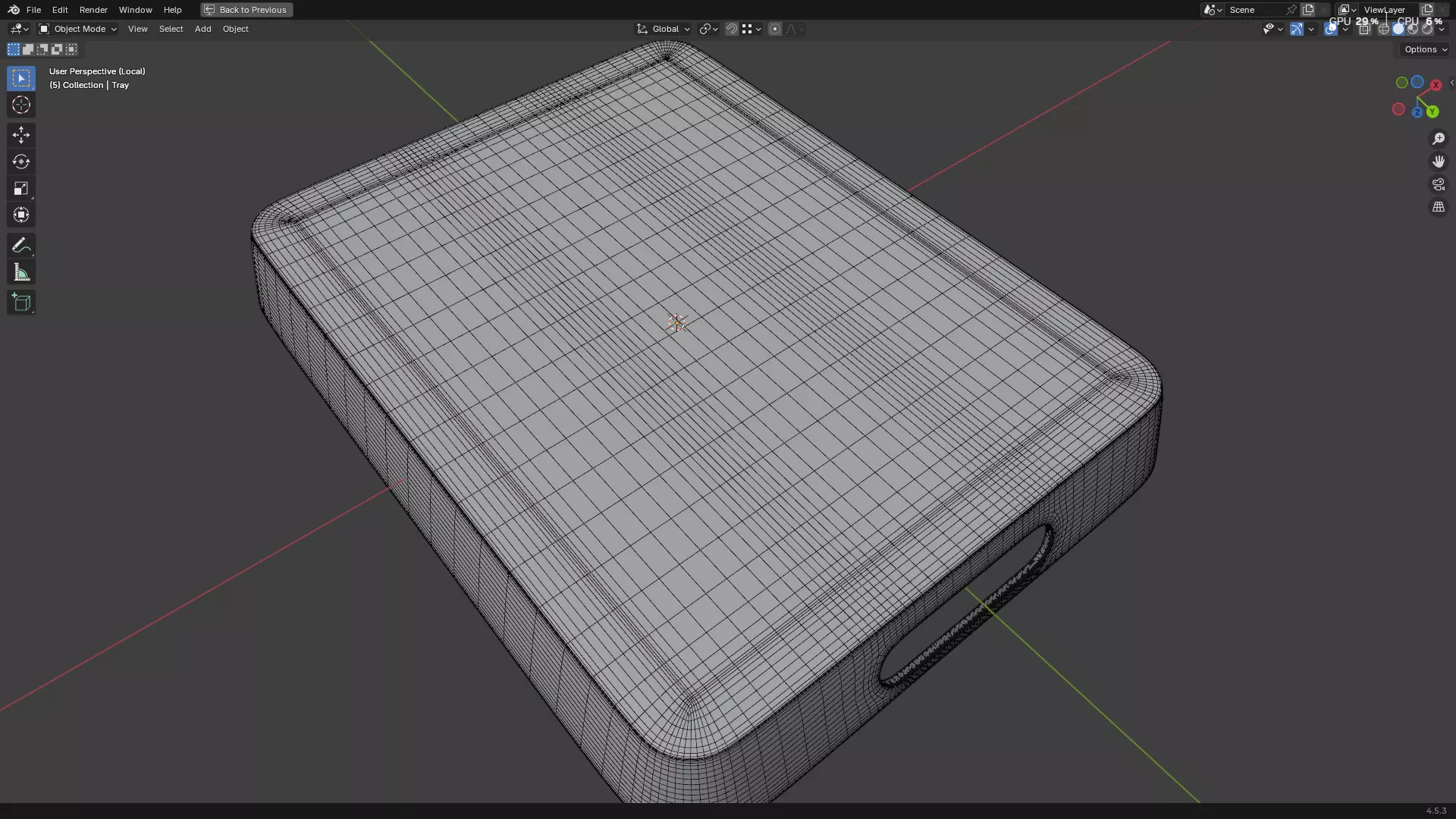Plastic Tray 3D print model_27