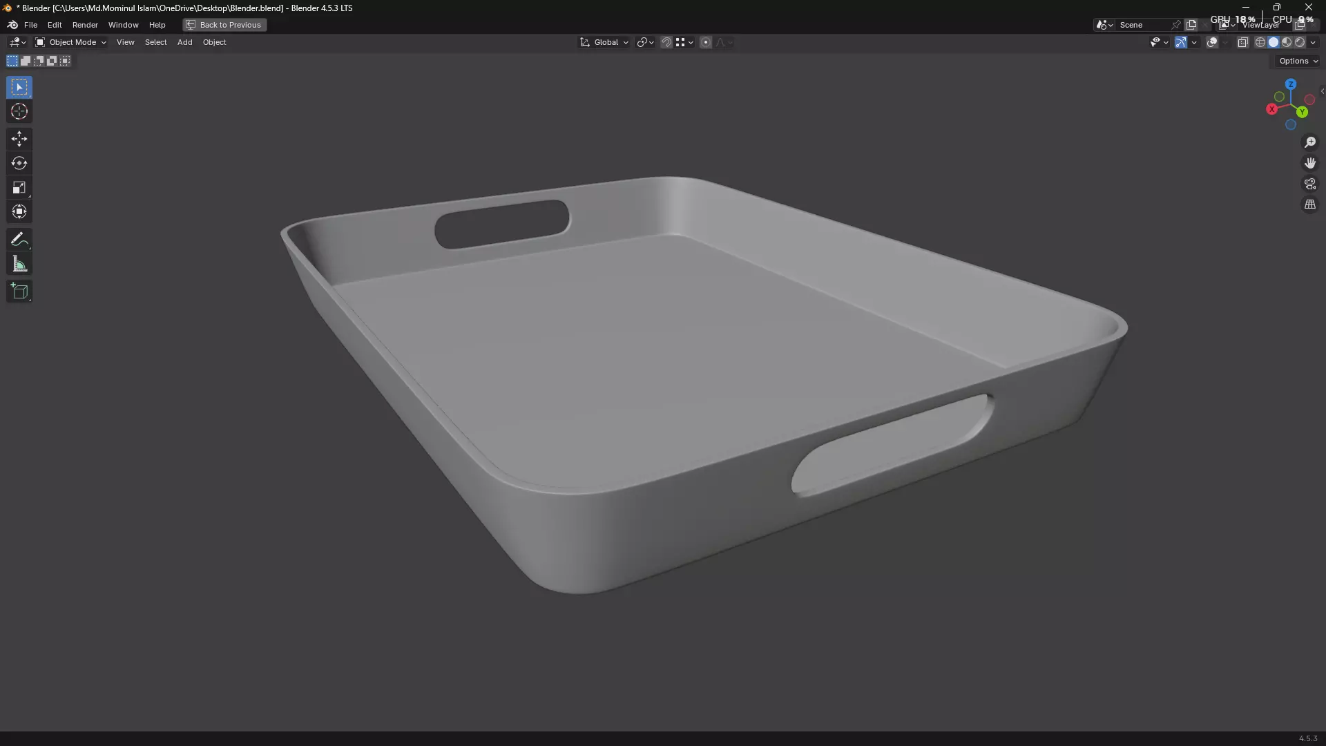 Plastic Tray 3D print model_25