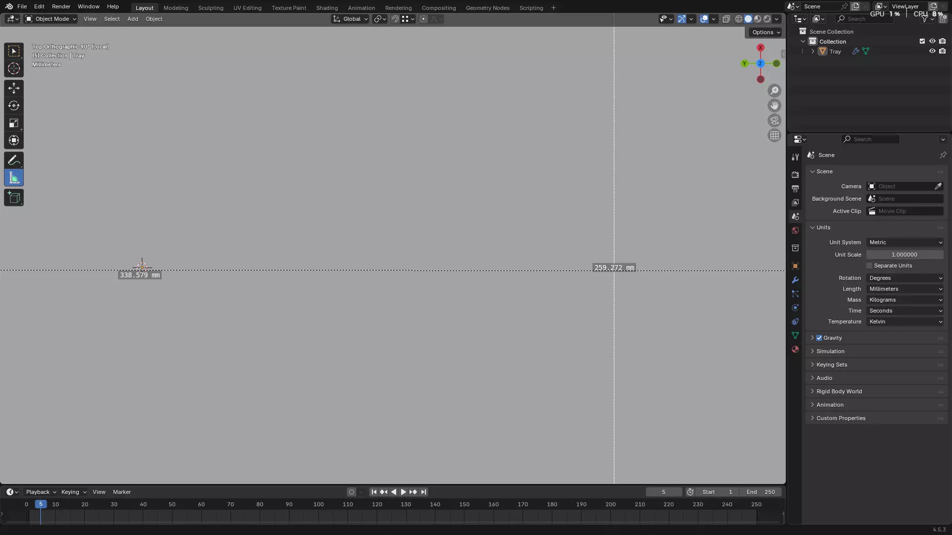 Plastic Tray 3D print model_7
