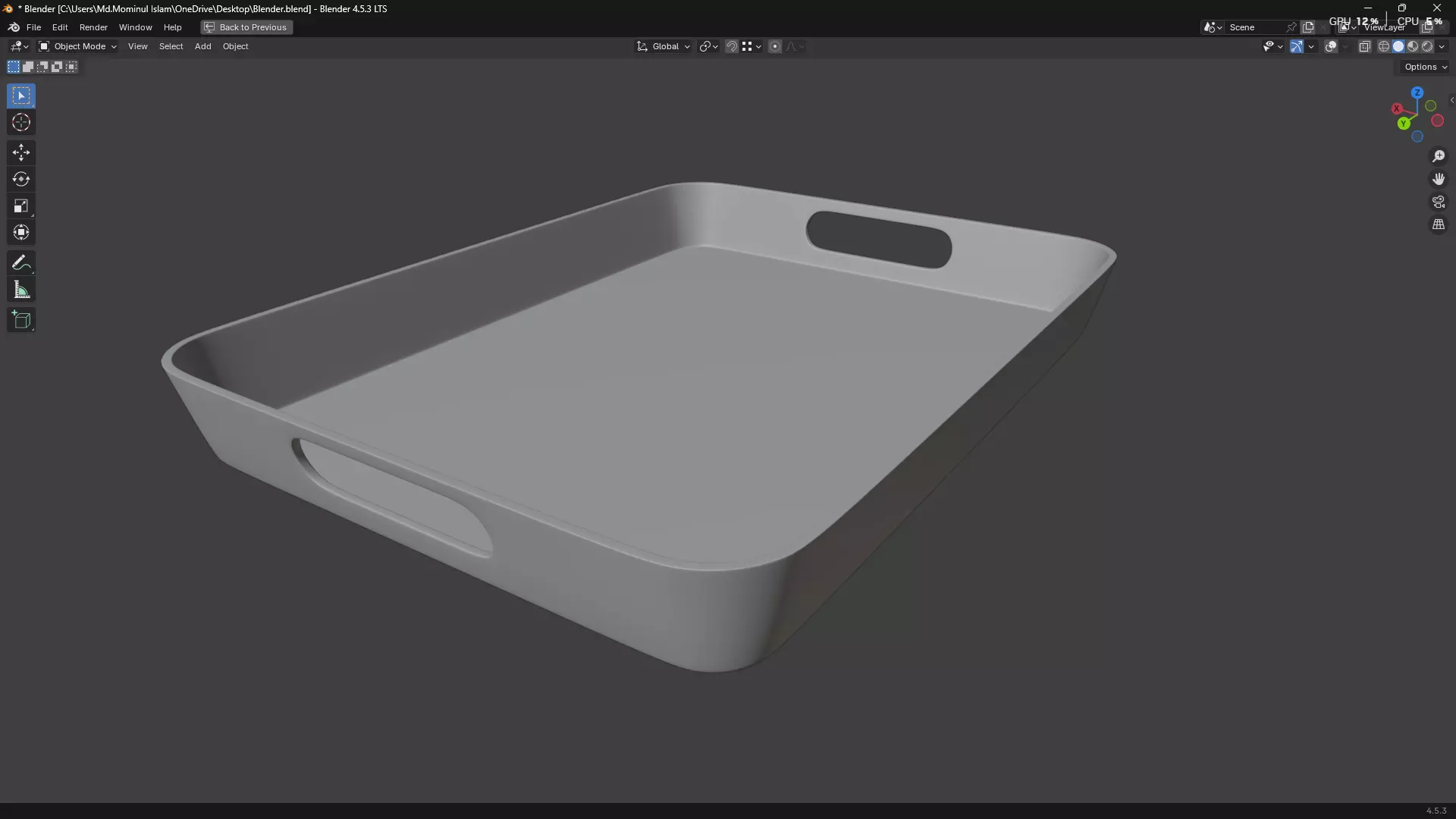 Plastic Tray 3D print model_30