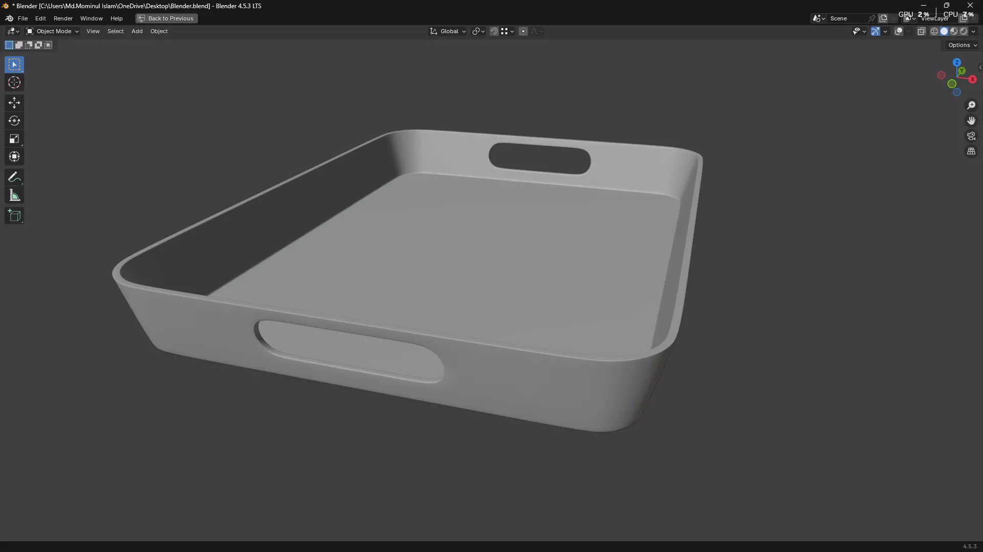 Plastic Tray 3D print model_21