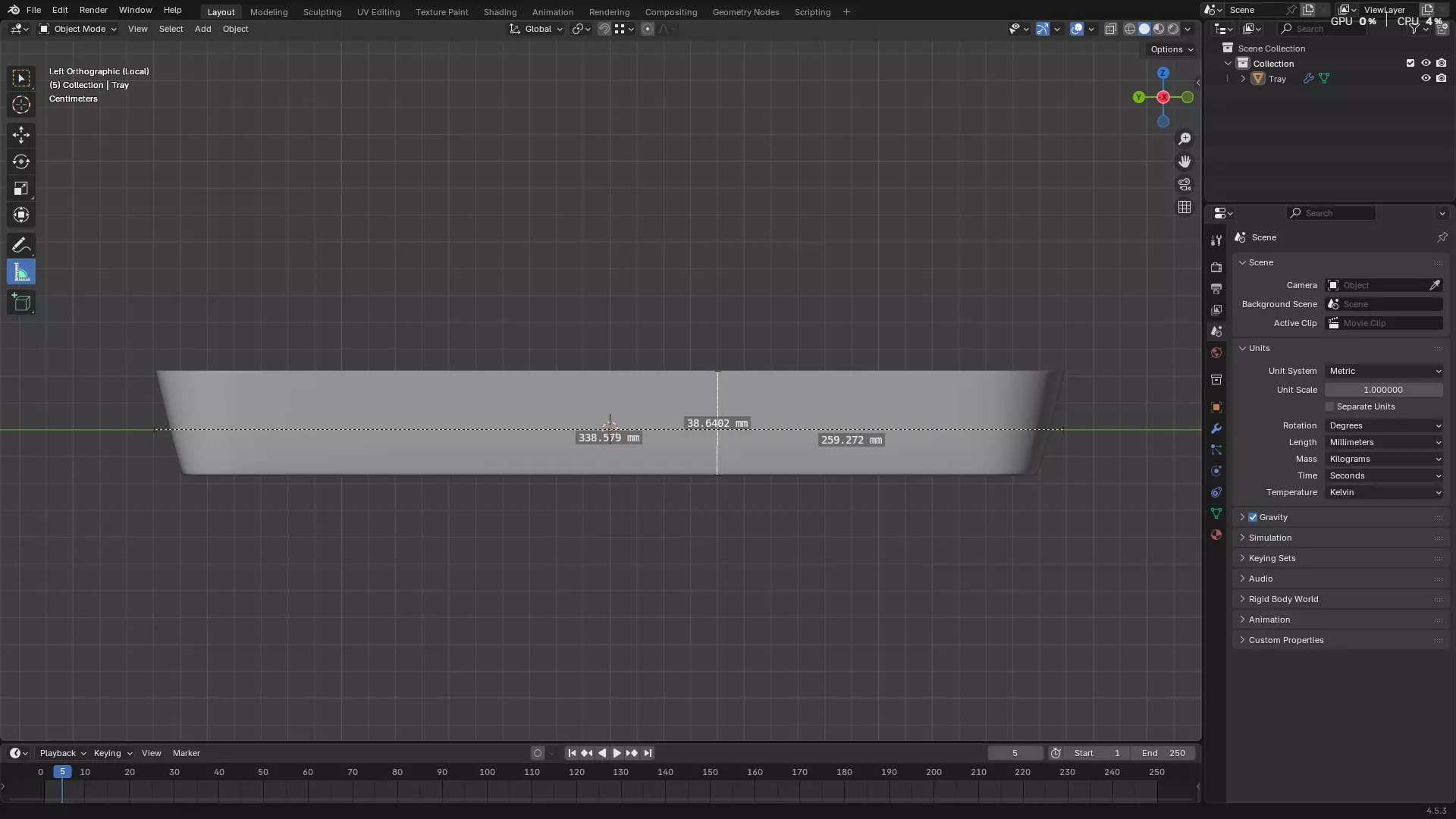 Plastic Tray 3D print model_6