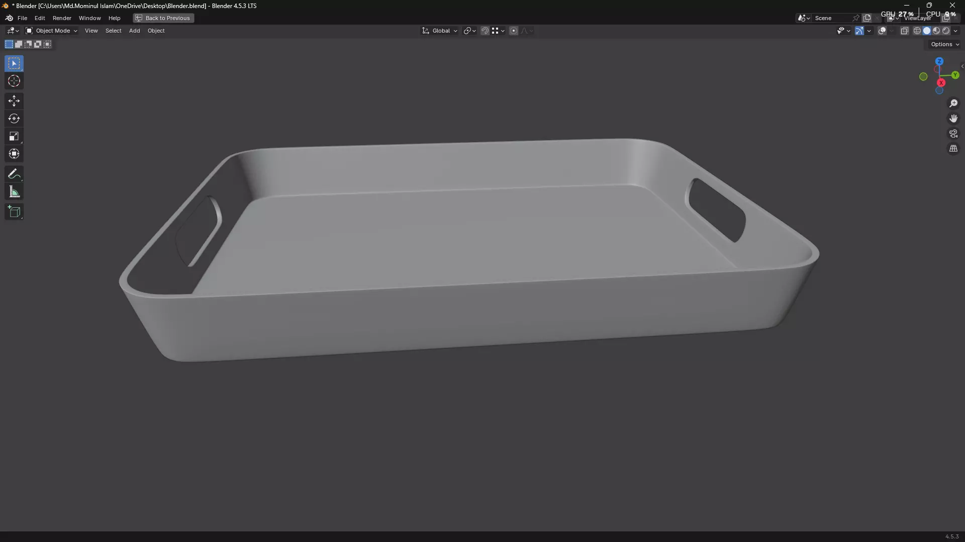 Plastic Tray 3D print model_13