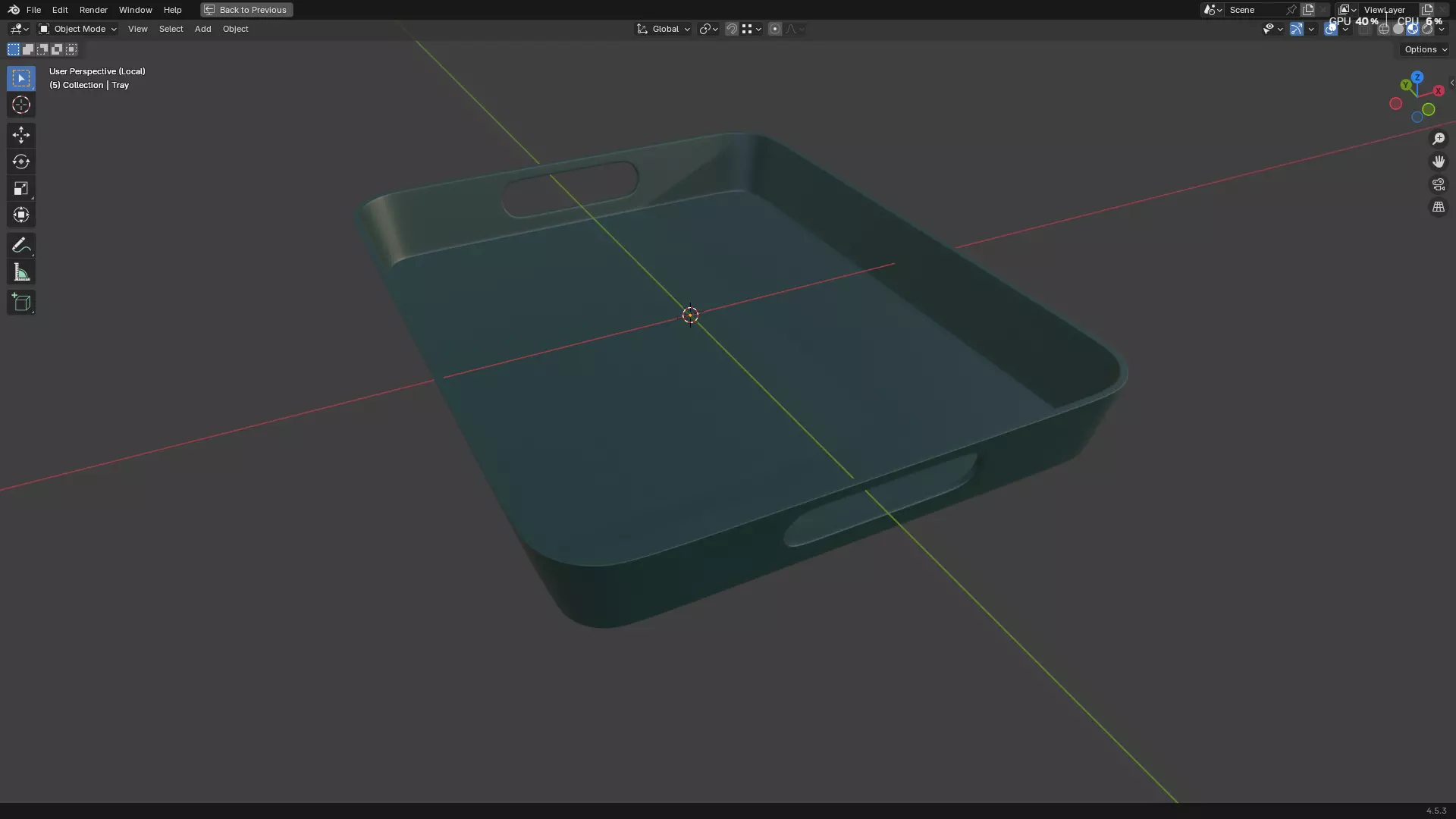 Plastic Tray 3D print model_33