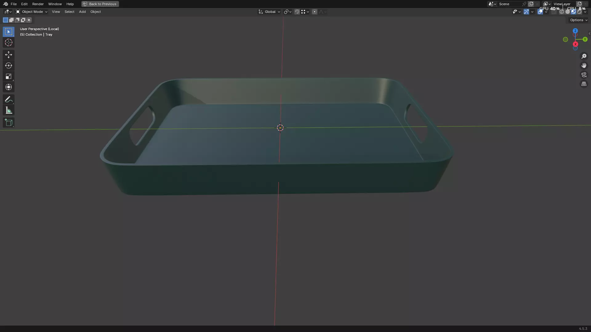 Plastic Tray 3D print model_24