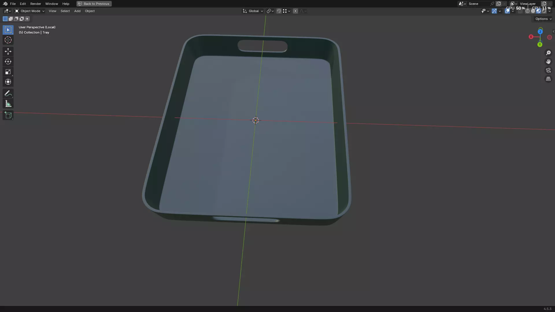 Plastic Tray 3D print model_19