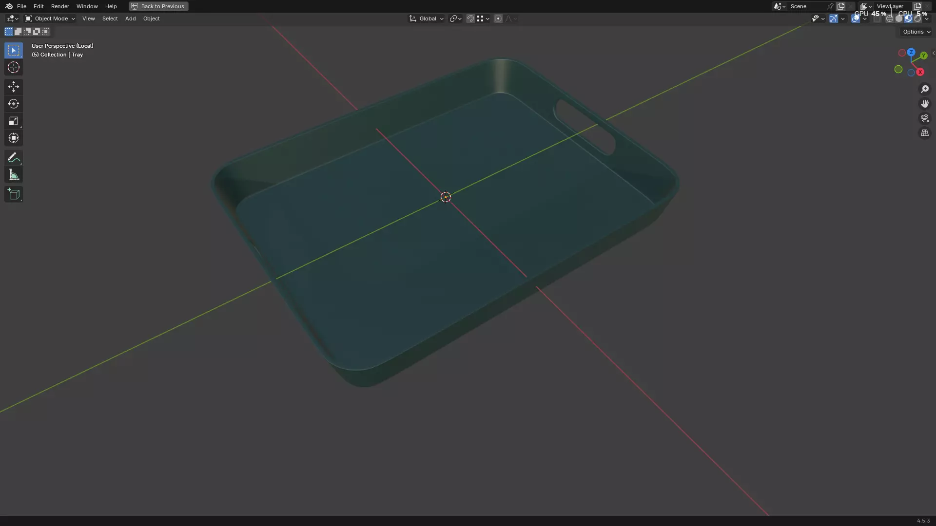 Plastic Tray 3D print model_22