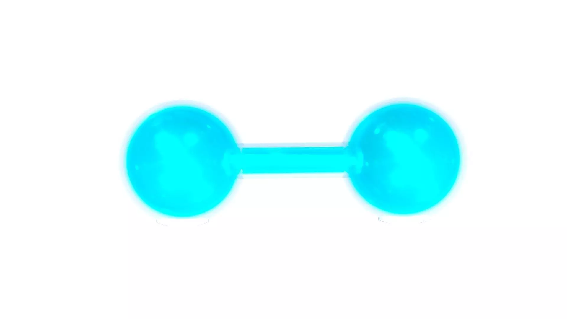 O2 Oxygen Molecule Low-poly 3D model_5