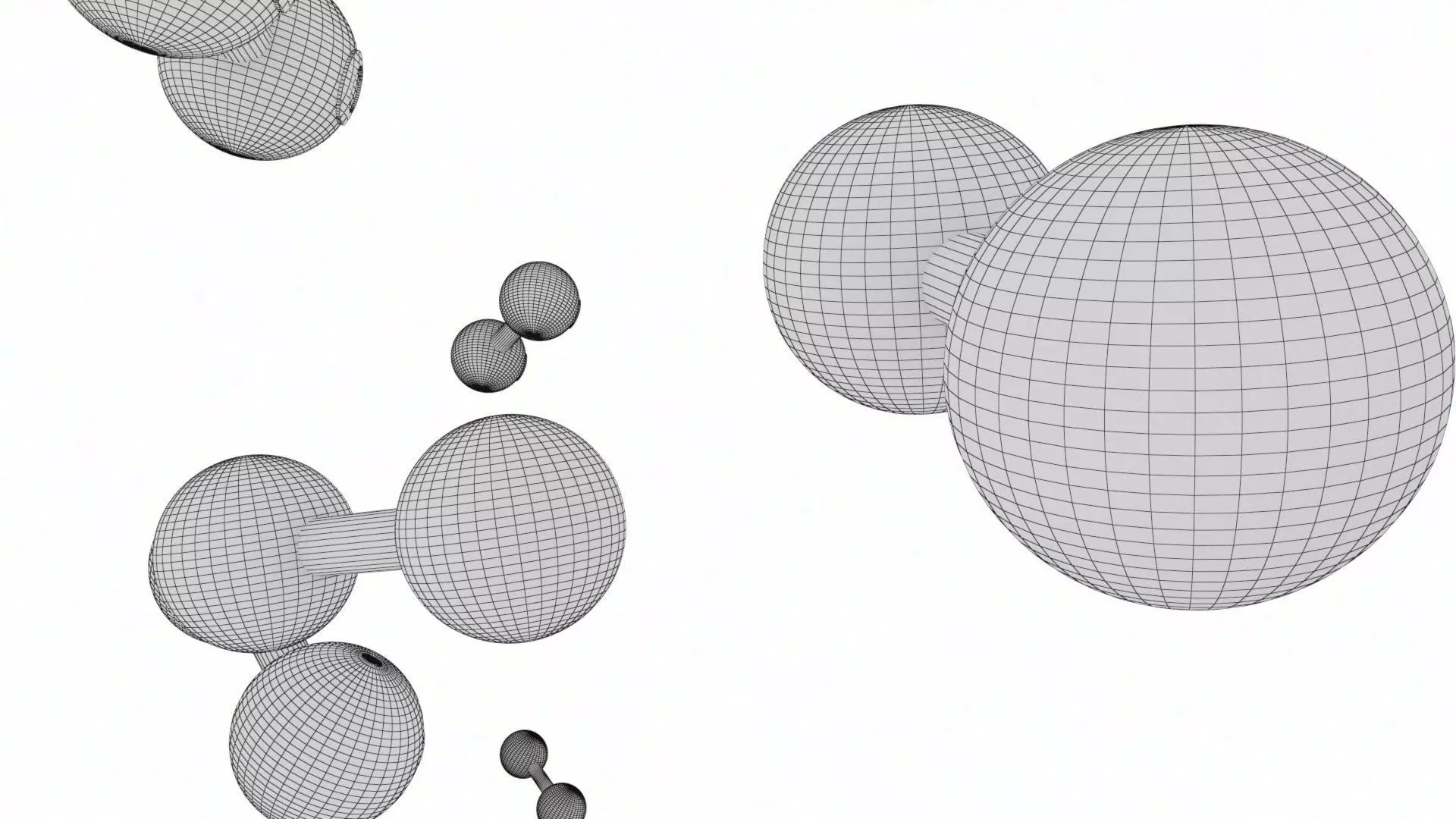 O2 Oxygen Molecule Low-poly 3D model_17
