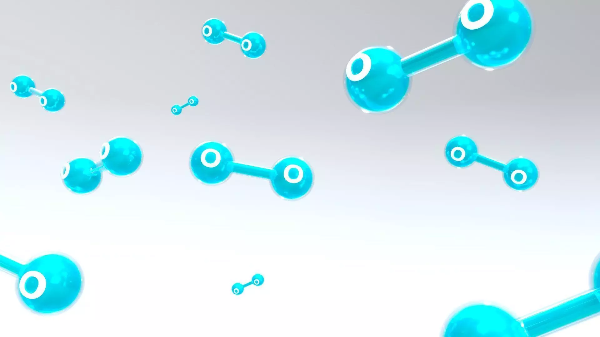 O2 Oxygen Molecule Low-poly 3D model_0