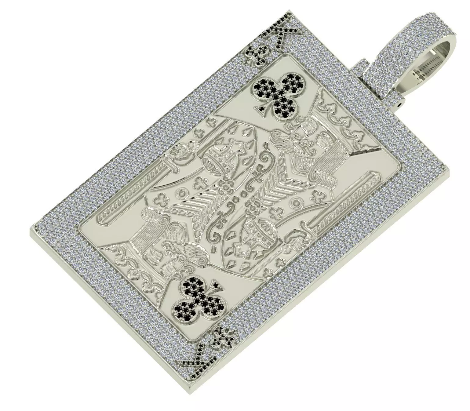 king card pendant 3D print model 3D print model_4