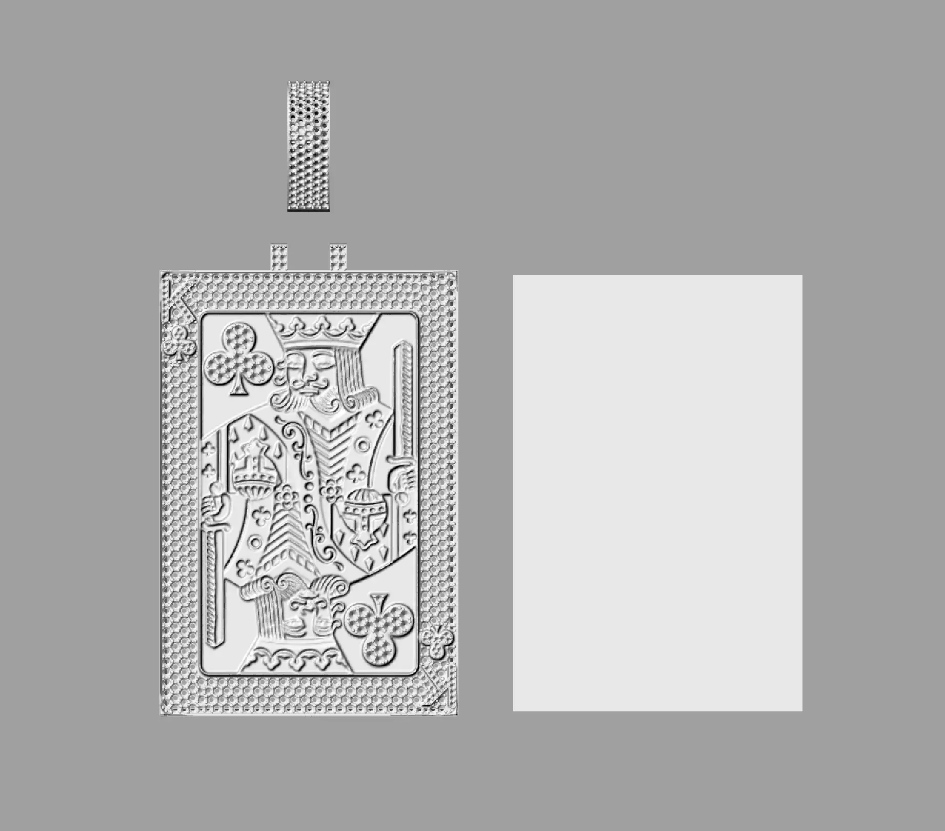 king card pendant 3D print model 3D print model_10