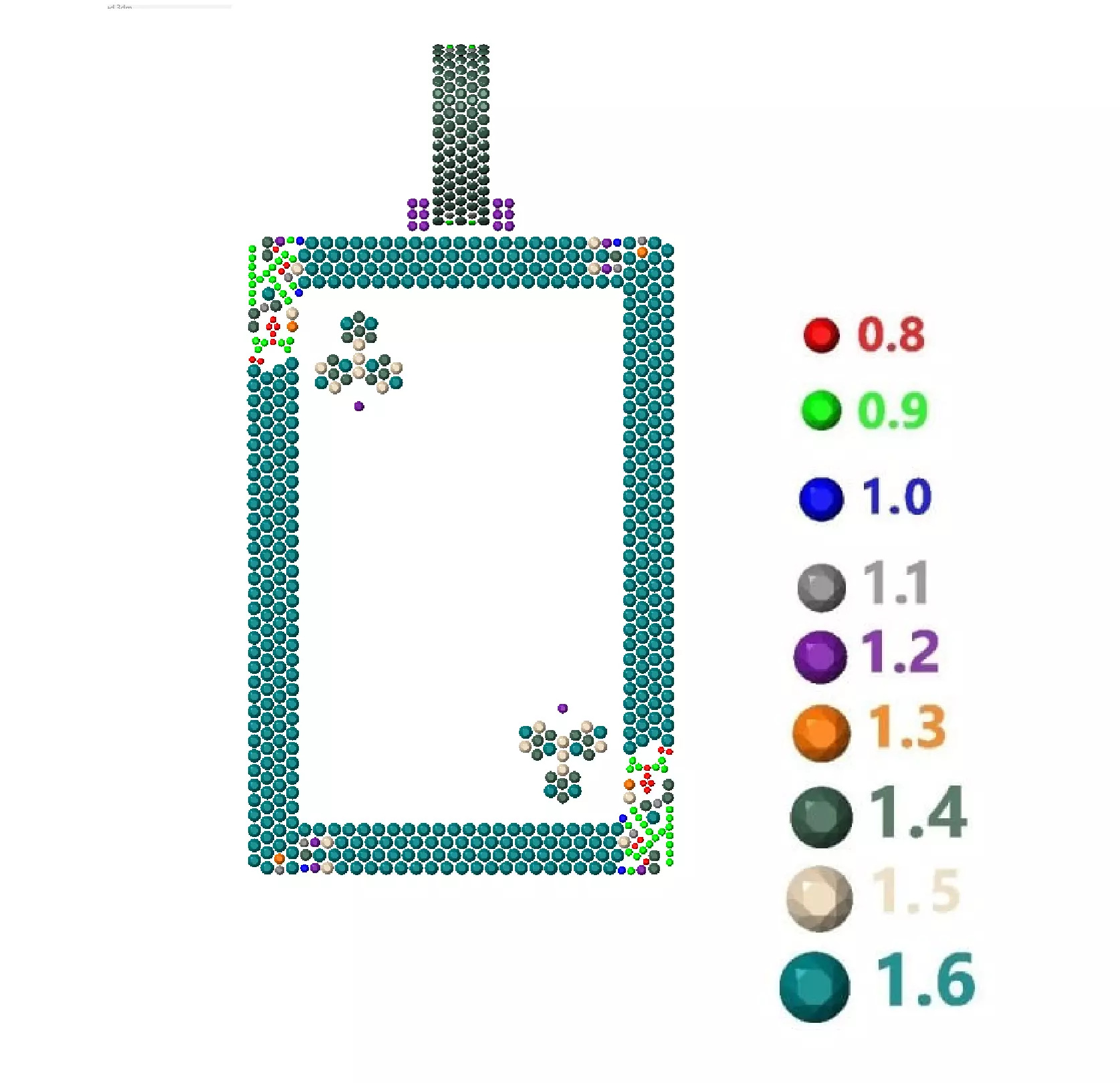 king card pendant 3D print model 3D print model_9