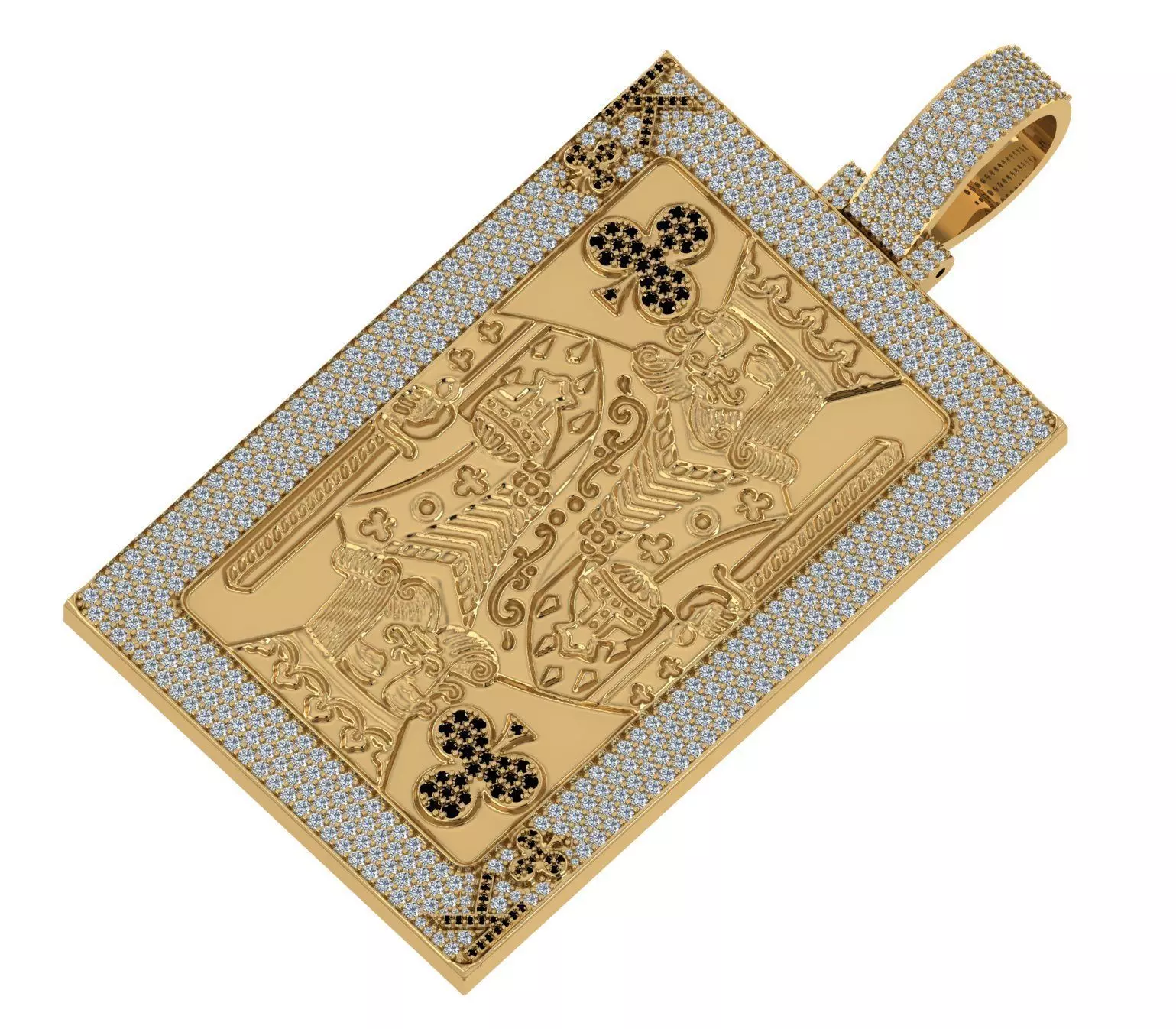 king card pendant 3D print model 3D print model_1