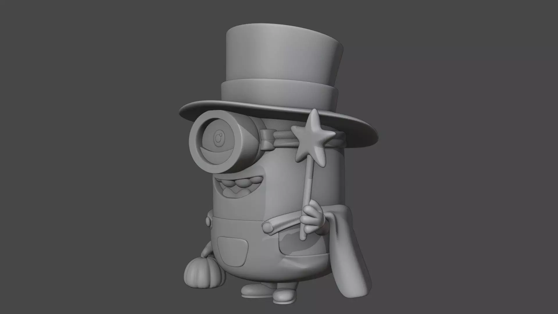 Halloween minion  3D print model_8
